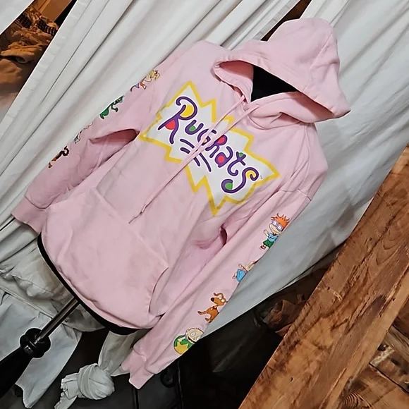 Rugrats hoodie pink best sale